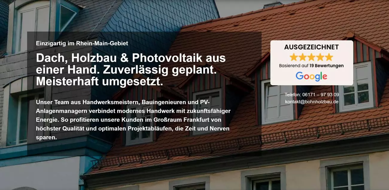 Dachdecker Oberursel (Taunus) - 🔨BOHN: ✓Dachgauben, Dachfenster, Dacheindeckung, Dachstuhl